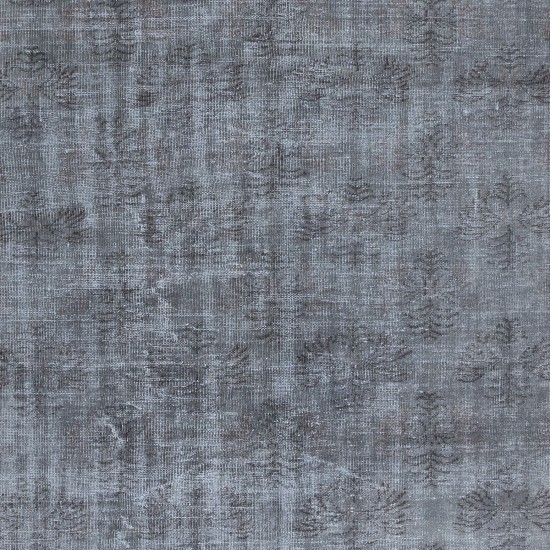 Handmade Gray Area Rug for Entryway, Modern Turkish Wool Carpet for Living Room, Boho Rug