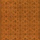 Orange Handmade Turkish Rug with All-Over Botanical Design