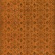 Orange Handmade Turkish Rug with All-Over Botanical Design