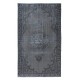 Gray Handmade Turkish Area Rug for Living Room, Entrance, Bedroom, Dining Room & Kids Room