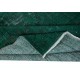 Handmade Forest Green Area Rug from Turkey, Modern Medallion Design Wool Carpet