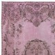 Handmade Turkish Sparta Area Rug in Light Pink, Ideal for Modern Home and Office Decor