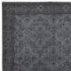 Modern Turkish Area Rug in Gray, Decorative Handmade Floral Design Carpet