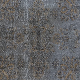 Handmade Room Size Rug, Upcycled Turkish Carpet in Gray & Beige, Floor Covering