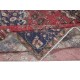 Unique Vintage Handmade Turkish Medallion Design Rug in Red, Beige and Dark Blue