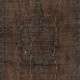 Brown Handmade Area Rug for Modern Interiors, Vintage Turkish Wool Carpet