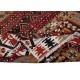 Vintage Striped Handwoven Turkish Kilim 'Flat Weave' with Geometric Patterns, All Wool