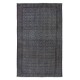 Handmade Gray Indoor-Outdoor Rug with Floral Design, Contemporary Anatolian Carpet