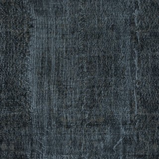 Handmade Charcoal Gray Area Rug from Turkey, Modern Anatolian Wool Carpet in Black