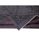 Handmade Area Rug in Dark Gray and Dark Mauve Colors, Upcycled Modern Living Room Carpet