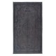 Iron Gray Handmade Area Rug from Turkey, Room Size Upcycled Carpet, Modern Living Room Carpet
