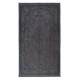 Handmade Area Rug in Dark Gray and Dark Mauve Colors, Upcycled Modern Living Room Carpet