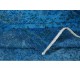 Blue Handmade Turkish Area Rug for Living Room, Entrance, Bedroom, Dining Room & Kids Room