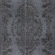 Modern Overdyed Hand Knotted Wool Gray Area Rug From Turkey