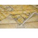 Yellow Area Rug From Turkey, Hand Knotted Contemporary Wool Carpet