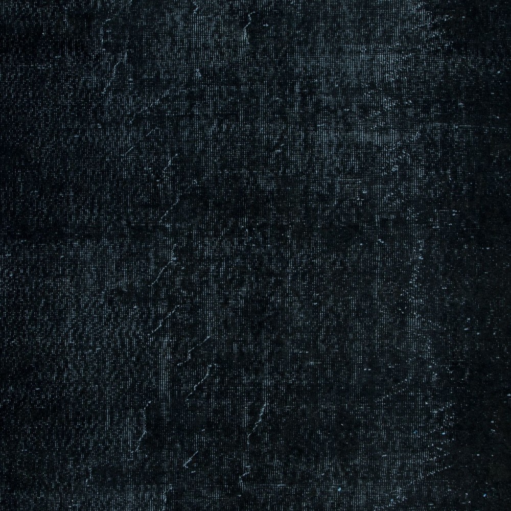 Modern Anatolian Area Rug in Black, Handmade Wool Carpet