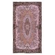 Modern Floor Rug, Pink Floor Covering, Handmade Turkish Carpet