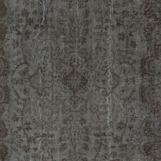 Contemporary Turkish Area Rug. Gray & Brown Colors. Handmade Carpet for Modern Interiors