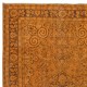 Hand-Made Turkish Area Rug in Orange, Modern Carpet, Woolen Floor Covering