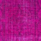 Pink Area Rug for Modern Interiors, Handknotted and Handwoven in Turkey, Wool Living Room Rug