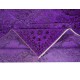 Rustic Purple Handmade Room Size Rug, Upcycled Turkish Carpet
