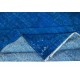 Modern Sapphire Blue area rug, Handwoven and Handknotted in Turkey