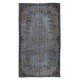 Hand-Made Turkish Rug with Medallion. Modern Carpet in Iron Gray, Beige & Army Green. Rugs for Dining room