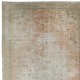 Decorative Turkish Oushak Hand Knotted Rug, Vintage Shabby Chic Carpet