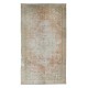 Decorative Turkish Oushak Hand Knotted Rug, Vintage Shabby Chic Carpet