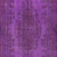 Handmade Turkish Sparta Area Rug in Purple Tones, Ideal for Modern Home and Office Decor