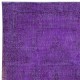 Decorative Area Rug in Purple Color for Modern Interiors, Hand-Knotted in Turkey