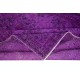 Handmade Turkish Rug in Purple for Bedroom Aesthetic, Modern Living Room Carpet