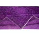 Handmade Turkish Rug in Purple for Bedroom Aesthetic, Modern Living Room Carpet for Living Room