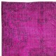 Pink Area Rug for Modern Interiors, Handmade in Turkey