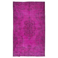 Pink Area Rug for Modern Interiors, Handmade in Turkey