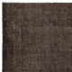 Brown Upcycled Area Rug for Modern Interiors, Hand-Knotted in Turkey