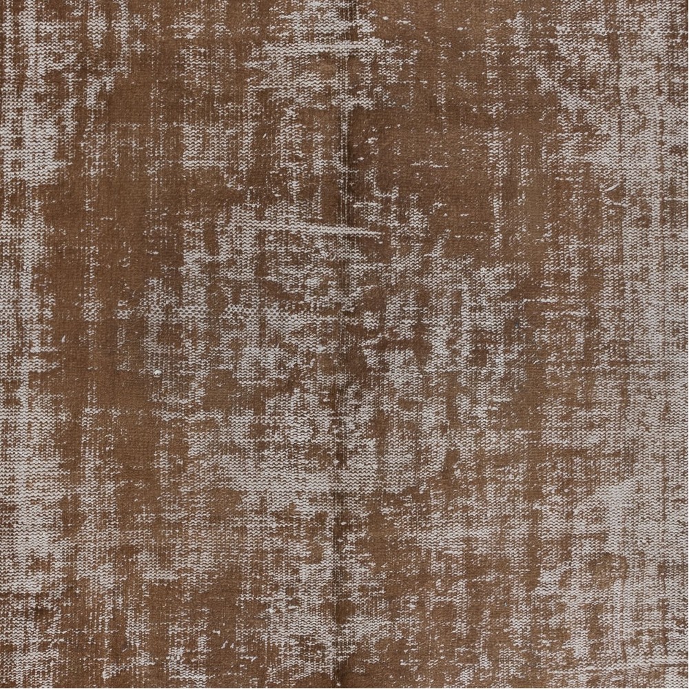 Handmade Carpet with Shabby Chic Style Design, Brown Area Rug