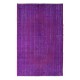 Decorative Handmade Turkish Area Rug in Purple, Great 4 Modern Interiors