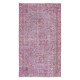 Chinese Art Deco Rug in Pink, Hand Knotted Anatolian Carpet, Ideal 4 Modern Interiors