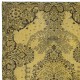 Fantastic Modern Handmade Turkish Rug with Medallion Design & Yellow Field, Art for the Floor