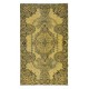 Fantastic Modern Handmade Turkish Rug with Medallion Design & Yellow Field, Art for the Floor