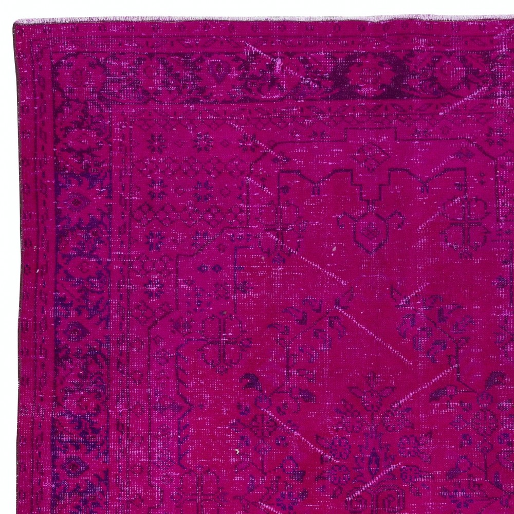 Contemporary Pink Area Rug, Handmade in Turkey, Living Room Carpet, Kitchen Rug, Entryway Rug