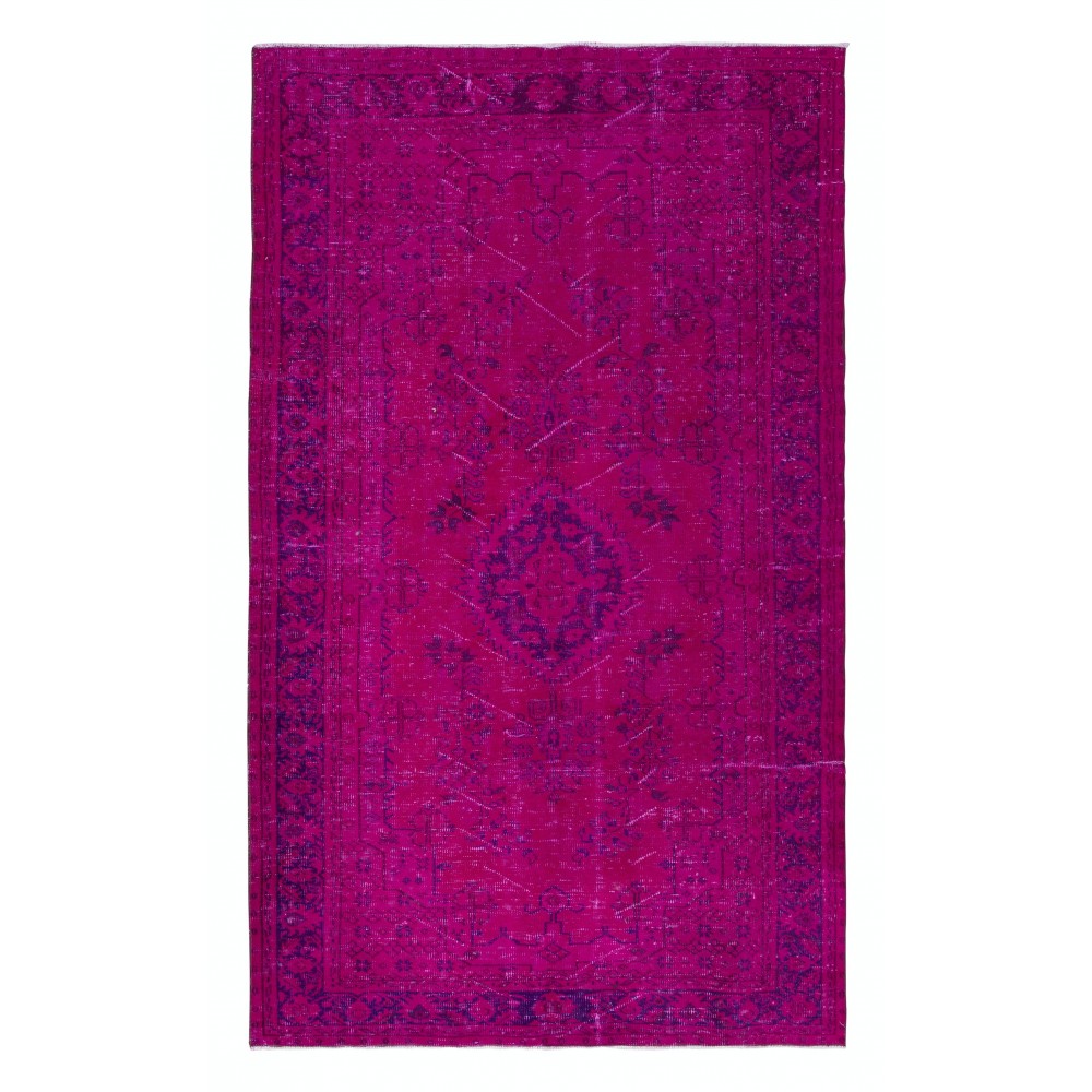 Contemporary Pink Area Rug, Handmade in Turkey, Living Room Carpet, Kitchen Rug, Entryway Rug