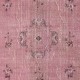 Art Deco Chinese Design Light Pink Floor Rug, Handmade Modern Wool Carpet