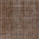 Decorative Handmade Turkish Area Rug in Brown, Contemporary Wool and Cotton Carpet