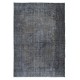 Gray Modern Area Rug with Medallion, Handwoven and Handknotted in Turkey