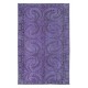 Contemporary Wool Area Rug in Royal Purple, Hand-Knotted in Turkey