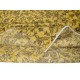 Contemporary Handmade Turkish Area Rug with Brown Florals & Yellow Background