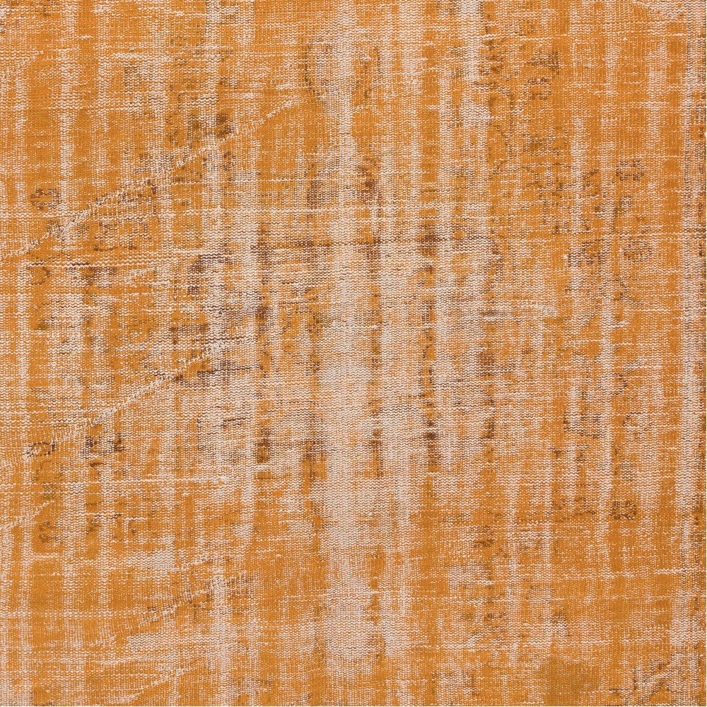 Orange Area Rug From Turkey, Hand Knotted Contemporary Carpet
