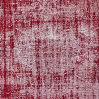 Distressed Vintage Handmade Rug, Red Turkish Shabby Chic Style Carpet Distressed Vintage Handmade Rug, Red Turkish Shabby Chic Style Carpet